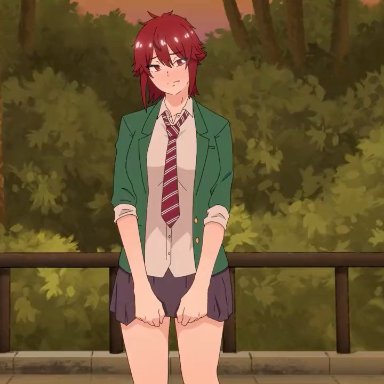 tomo-chan wa onna no ko, aizawa tomo, kubota junichirou, jellymation, canon couple, cum in pussy, doggy style, nervous female, outdoors, sex from behind, vaginal penetration, animated, censored, tagme, video