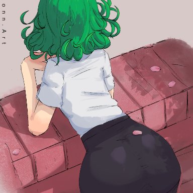 one-punch man, tatsumaki, josebonn, 1girls, business suit, female, female only, solo