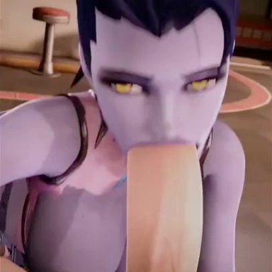 overwatch, overwatch 2, ashe (overwatch), widowmaker, 2futa, big breasts, big cock, big penis, blowjob, cum, cum in mouth, cum on face, cum on tongue, deepthroat, fellatio