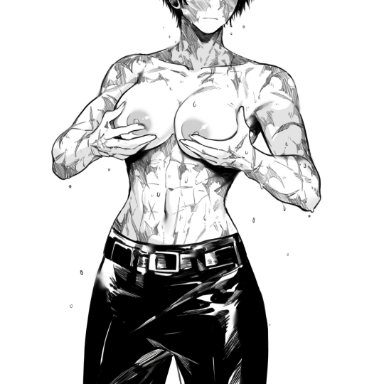 jujutsu kaisen, zenin maki, masoq095, titties, tagme