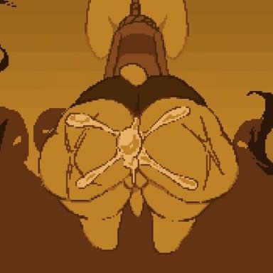 undertale, asriel, asriel dreemurr, ass, big ass, big butt, bubble butt, cum, cum in ass, cum inside, dead, dumptruck ass, execution, fat ass, fat butt