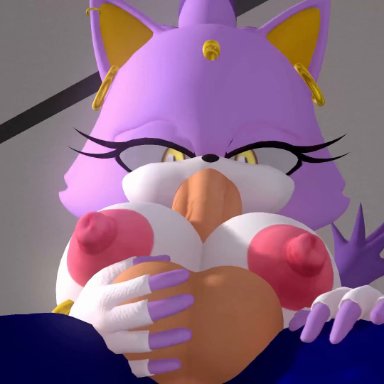 sega, sonic (series), sonic rush, sonic the hedgehog (series), blaze the cat, sonic the hedgehog, anno morana, lovemilliesm, plumenjoyerse, anthro, anus, areola, balls, big ass, big breasts