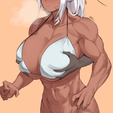 my hero academia, miruko, rumi usagiyama, soolee040995, 1futa, angry, animal, animal ears, balls, bottomless, breast grab, breasts, bunny, bunny ears, bunny girl