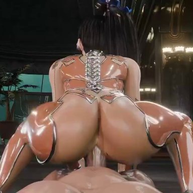 stellar blade, eve (stellar blade), elenachatnoir, opennsfwsp, pointyaux, tekksex, vixxenva, ass, big ass, big butt, breasts, female, hair, ponytail, reverse cowgirl position