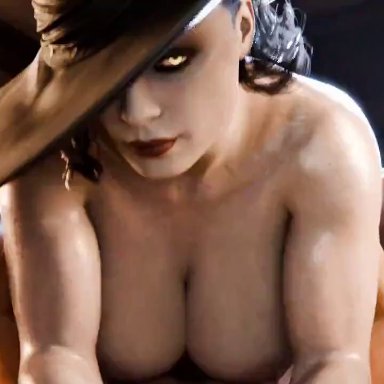 capcom, resident evil, resident evil 8: village, alcina dimitrescu, ajkj, ceraferis, evilaudio, jellyreps, 1boy, 1girls, big ass, big breasts, bouncing ass, breasts, cowgirl position