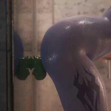 blizzard entertainment, overwatch, overwatch 2, amelie lacroix, widowmaker, audiodude, vgerotica, 1female, 1girls, ambiguous penetration, arched back, ass, ass focus, ass up, back