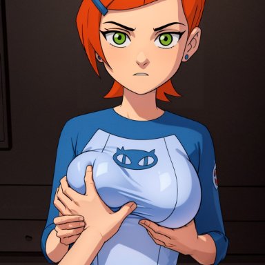 ben 10, cartoon network, patreon, twitter, gwen tennyson, dinixdream, 1girls, ass, athletic, athletic female, big ass, big breasts, blush, completely nude, completely nude female