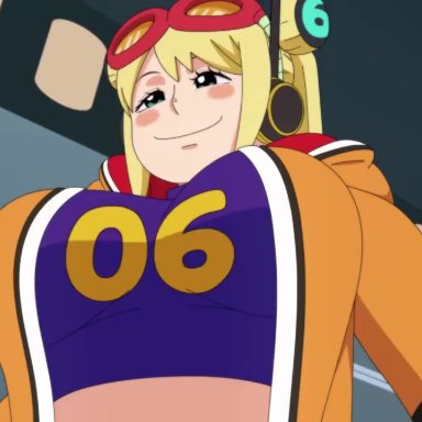 one piece, monkey d luffy, vegapunk york, jellyfishjubilee, labecchi, opennsfwsp, 1boy, 1futa, 1girls, anal, anal creampie, anal only, anal sex, anus, anus peek