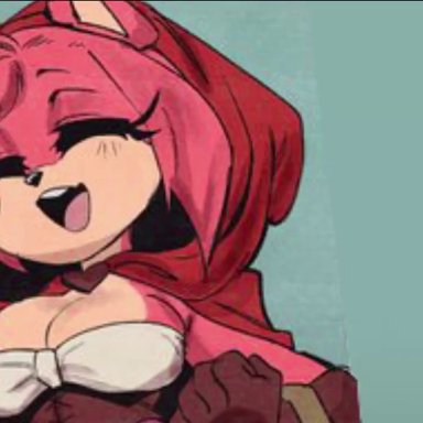 fairy tales, fanfiction, sega, sonic (series), sonic the hedgehog (series), sonic unleashed, amy rose, little red riding hood, sonic the hedgehog, sonic the werehog, shybred, spicyrabbitva, agehao, all fours, anal