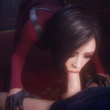 capcom, resident evil, resident evil 4, resident evil 4 remake, ada wong, ada wong (adriana), checkpik, evilaudio, jellyfishjubilee, 1boy, asian, asian female, athletic female, black gloves, black hair