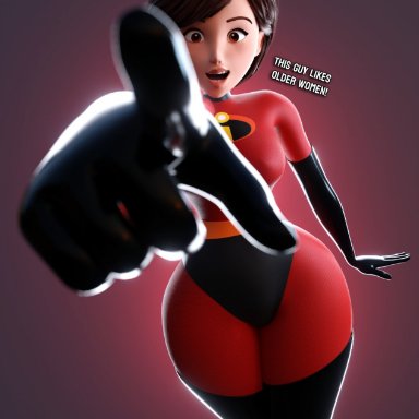 disney, pixar, the incredibles, elastigirl, helen parr, smitty34, 1girls, big ass, big breasts, big thighs, breasts, bust, busty, chest, curvaceous