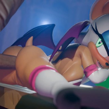 sega, sonic (series), sonic adventure 2, sonic the hedgehog (series), mobian (species), rouge the bat, rouge the bat (nottanj), evilaudio, jellyfishjubilee, rougenine, anal, anal sex, anthro, anthro focus, anthro penetrated