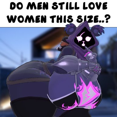 fortnite, raven team leader, nonarycubed, big ass, big breasts, bnnuycurves, breasts, bubble butt, cleavage, female, furry, huge ass, huge breasts, hyper breasts, thick thighs