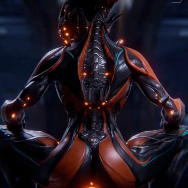 digital extremes, tencent, warframe, valkyr (warframe), ulfsark3d, alien, duo, female, machine, male, male/female, mammal, on bottom, on top, penetration