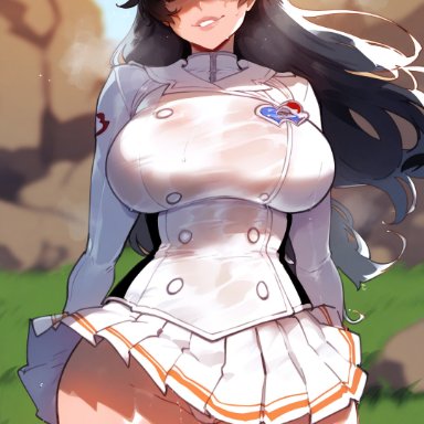 bleach, bambietta basterbine, sinderellaart, 1girls, ass, big ass, big breasts, big butt, breasts, female, huge breasts, large ass, large breasts, ai generated